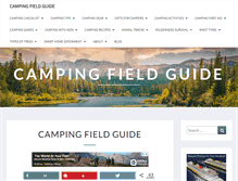 Tablet Screenshot of camping-field-guide.com